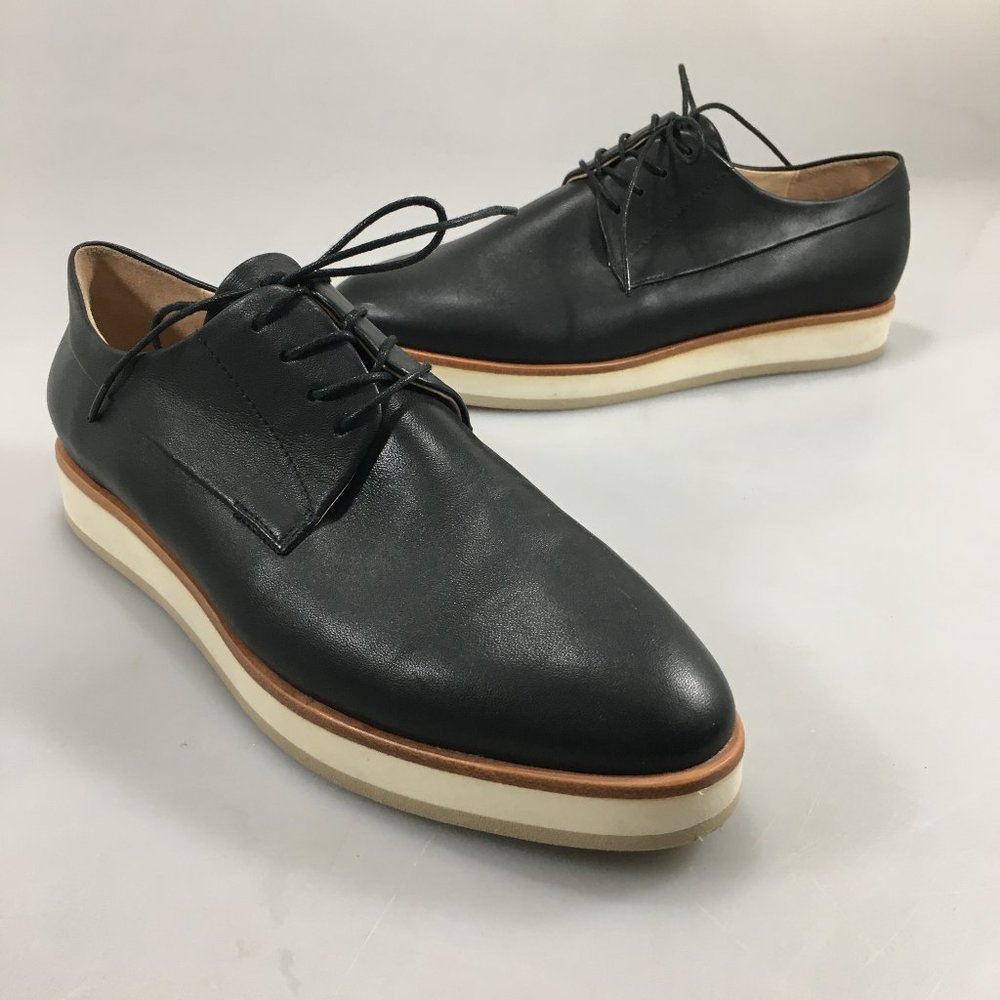 JB Martin 7US 37.5EU Black Leather Oxford Walking Shoes